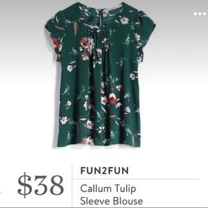 Stitch Fix - Fun2Fun Callum Tulip Sleeve Blouse
